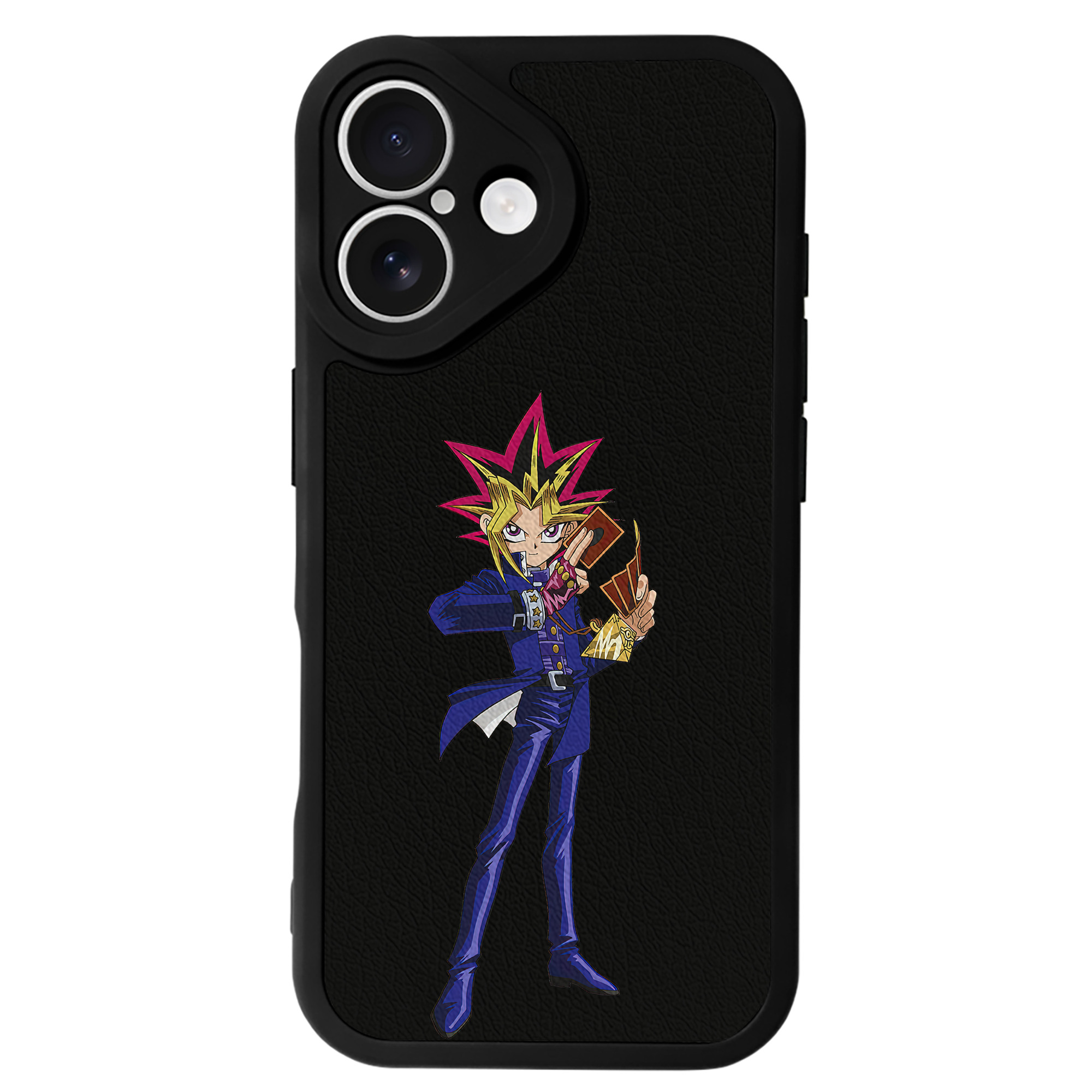 遊☆戯☆王 Yu-Gi-Oh! 【iPhone 16シリーズ対応】シリコンスマホケース（レザー調） 材質：シリコン